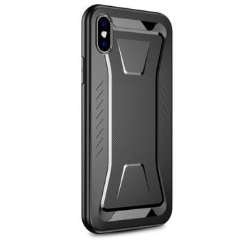 IPAKY PHANTOM szilikon telefonvédő (közepesen ütésálló, rombusz minta) FEKETE Apple iPhone XS Max 6.5 kép