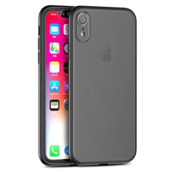IPAKY SPECTER műanyag telefonvédő (szilikon keret, közepesen ütésálló) FEKETE Apple iPhone XR 6.1 kép