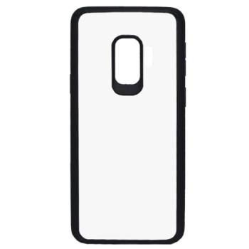 IPAKY telefonvédő szilikon keret (BUMPER, közepesen ütésálló, légpárnás keret, akril hátlap) FEKETE Samsung Galaxy S9 (SM-G960) kép