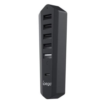iPega P5S003 PlayStation 5 Pro/Slim USB-A-USB-C Hub, fekete kép