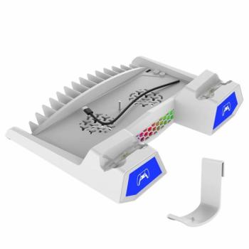 iPega PG-P5S023 PlayStation 5/PlayStation 5 Slim multifunkciós állvány, fehér kép