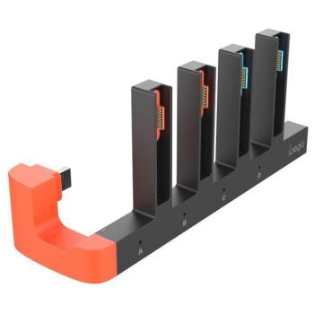 iPega SW2185 JoyCon kontroller töltő dokkoló, Nintendo Switch 2 kompatibilis, fekete kép