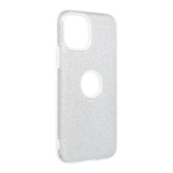 iPhone 11 Pro (5,8&quot;) szilikon tok, csillámos, hátlap tok, ezüst, Shining kép