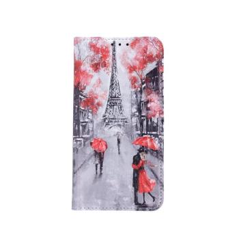iPhone 11 Pro (5,8&quot;) telefon tok, könyvtok, oldalra nyíló tok, mágnesesen záródó, &quot;Lovers in Paris&quot; mintás, Smart Trendy kép