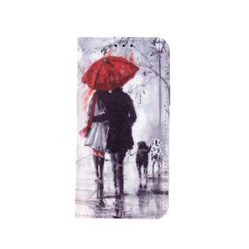 iPhone 11 Pro (5,8&quot;) telefon tok, könyvtok, oldalra nyíló tok, mágnesesen záródó, &quot;Walking Lovers&quot; mintás, Smart Trendy kép