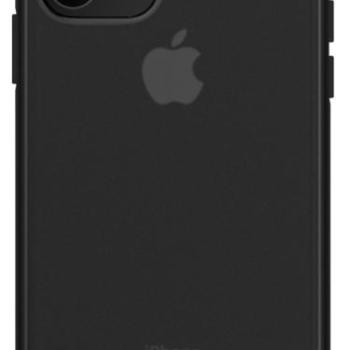 iPhone 11 Pro Max 2019 (6,5&quot;) hátlap tok, átlátszó / fekete kerettel, Devia Soft Elegant kép