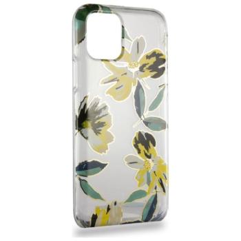 iPhone 11 Pro Max 2019 (6,5&quot;) hátlap tok, műanyag tok, virág mintás, sárga, Devia Perfume Lily kép