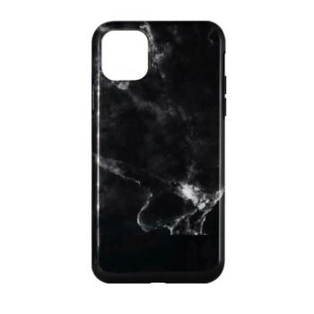 iPhone 11 Pro Max 2019 (6,5&quot;) hátlap tok, TPU tok, márvány mintás, fekete, Devia Marble kép