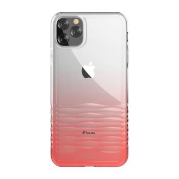 iPhone 11 Pro Max (6,5&quot;) hátlap tok, TPU tok, átlátszó / piros színátmenetes, Devia Ocean kép