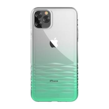 iPhone 11 Pro Max (6,5&quot;) hátlap tok, TPU tok, átlátszó / zöld színátmenetes, Devia Ocean kép