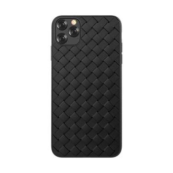 iPhone 11 Pro Max (6,5&quot;) hátlap tok, TPU tok, fekete, Devia Woven kép