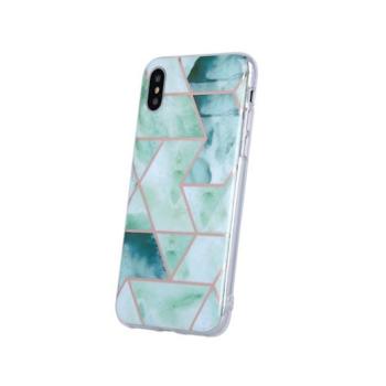 iPhone 11 Pro Max (6,5&quot;) hátlap tok, TPU tok, márvány mintás, zöld, Geometric Marmur kép