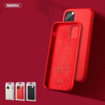 iPhone 11 Pro Max (6,5&quot;) szilikon tok, hátlap tok, piros, matt, Remax RM-1613 kép