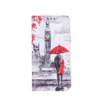 iPhone 11 Pro Max (6,5&quot;) telefon tok, könyvtok, oldalra nyíló tok, mágnesesen záródó, &quot;Lovers in London&quot; mintás, Smart Trendy kép