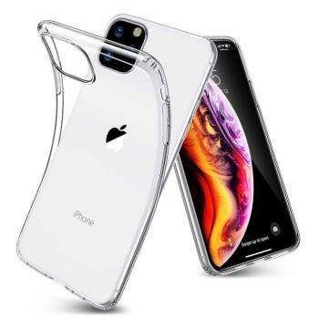 iPhone 11 Pro Max átlátszó szilikontok vékony fényes telefontok tartó Apple kép