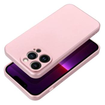 iPhone 12 / 12 Pro (6.1&quot;) hátlap tok, TPU tok, rózsaszín, Metallic kép