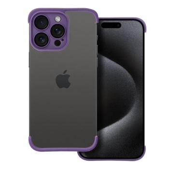 iPhone 12 (6.1&quot;) keret tok, TPU tok, kameravédelem, sötétlila, Mini Bumpers kép