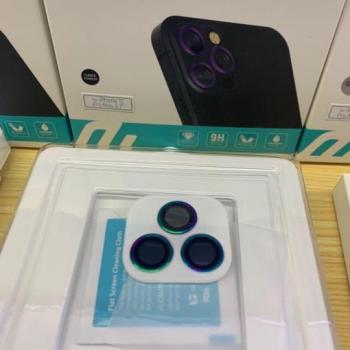 iPhone 12 Mini (5,4&quot;) / iPhone 12 (6,1&quot;) kamera lencsevédő üvegfólia, fehér, Devia kép