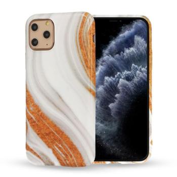 iPhone 12 Mini (5,4&quot;) szilikon tok, hátlap tok, TPU tok, márvány mintás, Marble Silicone Design 1 kép