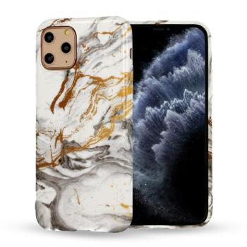 iPhone 12 Mini (5,4&quot;) szilikon tok, hátlap tok, TPU tok, márvány mintás, Marble Silicone Design 2 kép