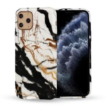 iPhone 12 Mini (5,4&quot;) szilikon tok, hátlap tok, TPU tok, márvány mintás, Marble Silicone Design 3 kép