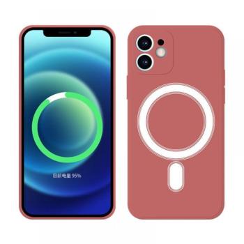 iPhone 12 Mini mágneses szilikon tok, Piros kép