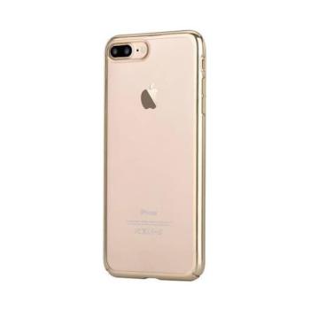 iPhone 12 Pro Max (6,7&quot;) kemény hátlap tok, TPU tok, átlátszó /arany keret, Devia Glimmer kép