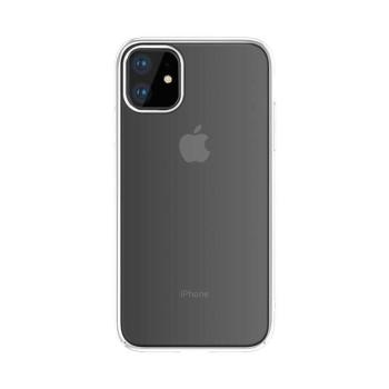 iPhone 12 Pro Max (6,7&quot;) kemény hátlap tok, TPU tok, átlátszó / ezüst keret, Devia Glimmer kép