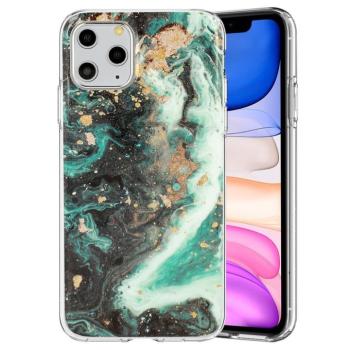 iPhone 12 Pro Max (6,7&quot;) szilikon tok, hátlap tok, TPU tok, márvány mintás, Marble Glitter Design 4 kép