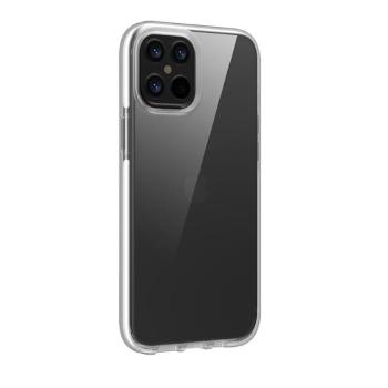 iPhone 12 Pro Max (6,7&quot;) ütésálló hátlap tok, átlátszó / fehér kerettel, Devia Skyfall kép