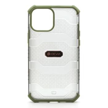 iPhone 12 Pro Max (6,7&quot;) ütésálló hátlap tok, TPU tok, átlátszó / zöld kerettel, Devia Vanguard kép