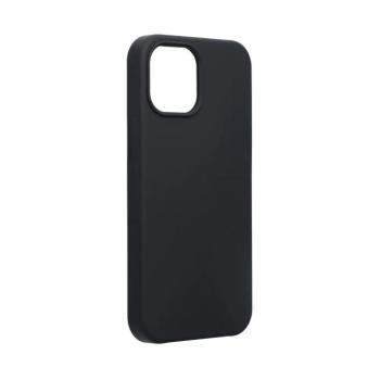 iPhone 13 Mini (5,4&quot;) szilikon tok, matt, velúr belső, fekete, Forcell Silicone kép
