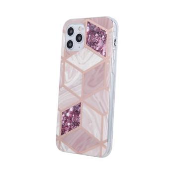 iPhone 13 Pro (6,1&quot;) hátlap tok, TPU tok, márvány mintás, Geometric Marmur Heather kép