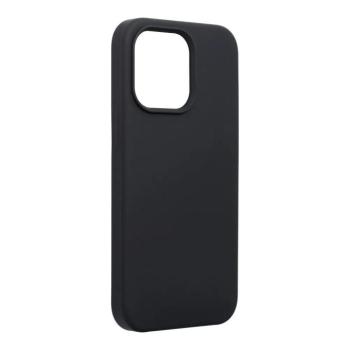 iPhone 13 Pro (6,1&quot;) szilikon tok, matt, velúr belső, fekete, Forcell Silicone kép