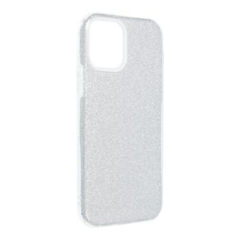 iPhone 13 Pro Max (6,7&quot;) szilikon tok, csillámos, hátlap tok, ezüst, Shining kép