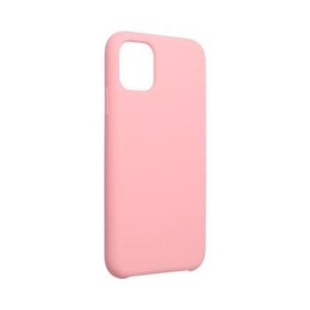 iPhone 13 Pro Max (6,7&quot;) szilikon tok, matt, velúr belső, rózsaszín, Forcell Silicone kép