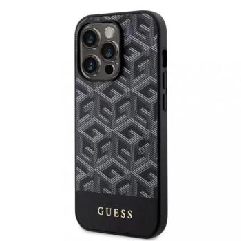 iPhone 14 (6,1&quot;) hátlap tok, MagSafe, fekete, GUESS, GUHMP14SHGCFSEK kép