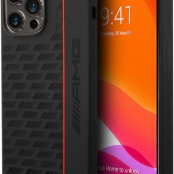 iPhone 14 Plus (6,7&quot;) szilikon tok, hátlap tok, fekete-piros, AMG, AMHCP14M2SPCK kép