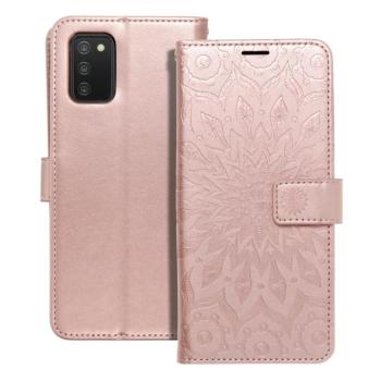 iPhone 14 Plus (6.7&quot;) telefon tok, könyvtok, oldalra nyíló tok, mágnesesen záródó, rose gold, mandala, Forcell Mezzo kép