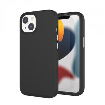 iPhone 14 Plus TPU+PC ütésálló tok,Fekete kép