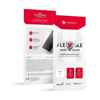 iPhone 14 Pro (6.1&quot;) előlapi hibrid üvegfólia, flexibilis, edzett, 0.3mm, Forcell Flexible Nano Glass kép
