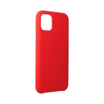 iPhone 14 Pro (6,1&quot;) szilikon tok, matt, velúr belső, piros, Forcell Silicone kép