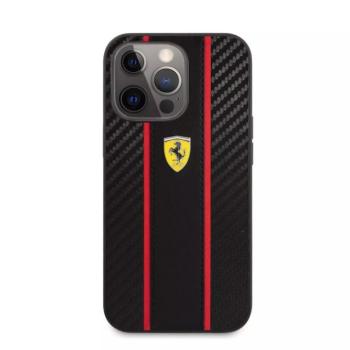 iPhone 14 Pro Max (6,7&quot;) hátlap tok, fekete, Ferrari, FEHCP14XNMBK kép