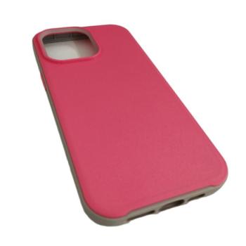 iPhone 14 Pro Max (6.7&quot;) hátlap tok, műanyag / TPU tok, rózsaszín-szürke kép