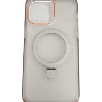 iPhone 14 Pro Max (6.7&quot;) hátlap tok, TPU tok, áttetsző / narancssárga , Magsafe kép
