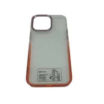 iPhone 14 Pro Max (6.7&quot;) hátlap tok, TPU tok, piros-átlátszó színátmenetes kép