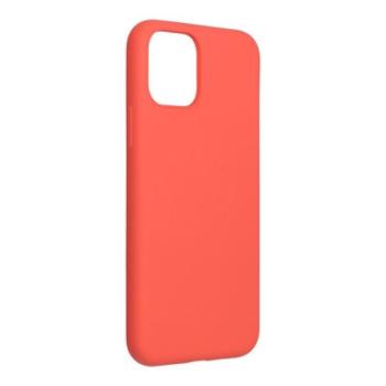 iPhone 14 Pro Max (6.7&quot;) szilikon tok, hátlap tok, korall-pink, matt, velúr belső, Forcell Silicone Lite kép