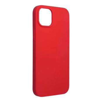 iPhone 14 Pro Max (6,7&quot;) szilikon tok, matt, velúr belső, piros, Forcell Silicone kép