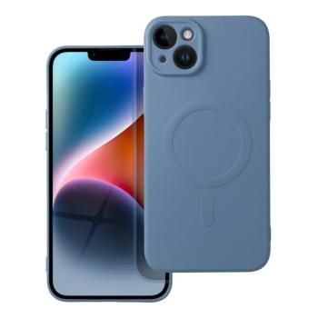 iPhone 14 Pro Max (6,7&quot;) telefon tok, szilikon tok, magsafe, mikroszálas belső, kék, Silicone Mag Cover kép