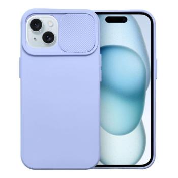 iPhone 15 Plus (6.7&quot;) hátlap tok, TPU tok, kamera védővel, lila, Slide kép